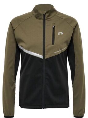 Newline Boston Shell Men's L Full Zip Green Black Soft shell Track Jacket NWT!!